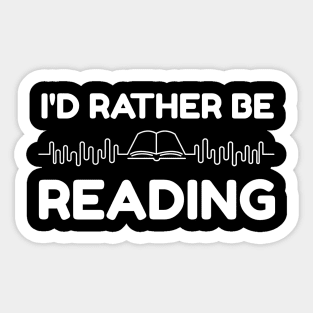 reading lovers book lovers Sticker